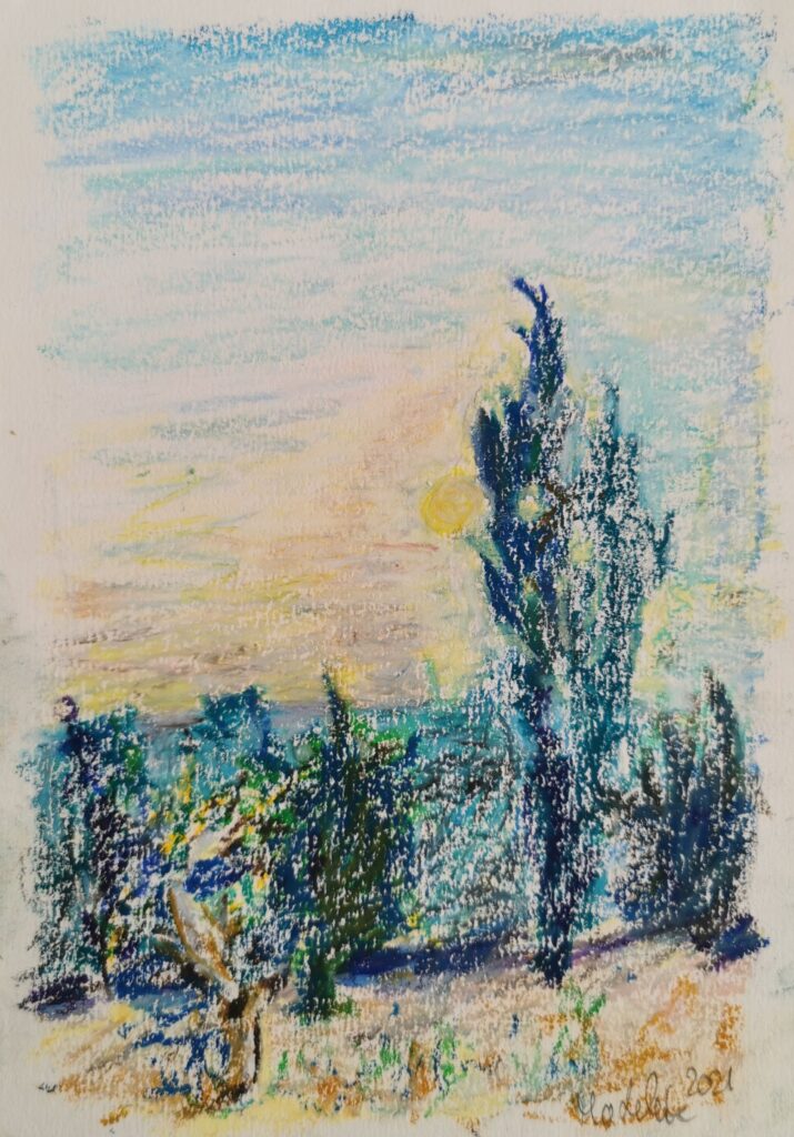 Sonnenaufgang in der Toscana