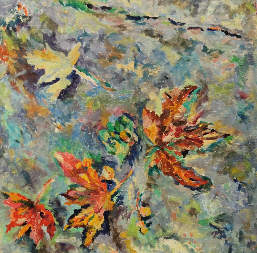 Gefallene Herbstblätter