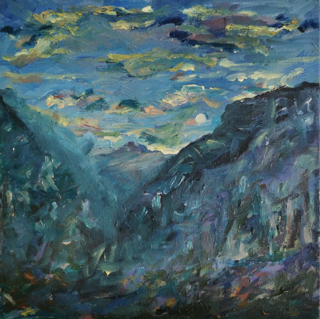Urner Berge-Erstfeldertal bei Nacht